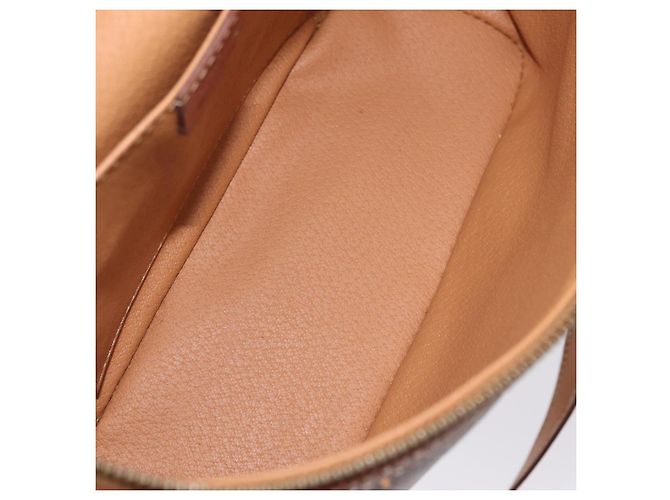 Céline CELINE Macadam Canvas Vanity Handtasche PVC Leather 2way Brown Gold Auth ep16269 Braun Golden - Ansicht 11