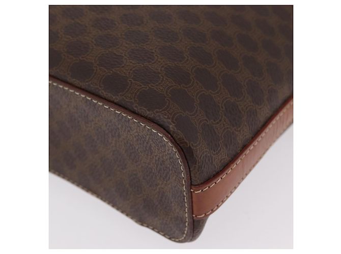 Céline CELINE Macadam Canvas Vanity Handtasche PVC Leather 2way Brown Gold Auth ep16269 Braun Golden - Ansicht 19