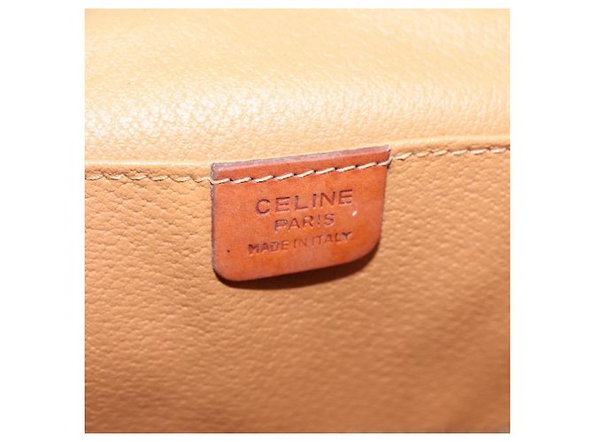 Céline CELINE Macadam Canvas Vanity Handtasche PVC Leather 2way Brown Gold Auth ep16269 Braun Golden - Ansicht 23
