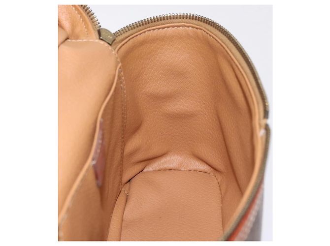 Céline CELINE Macadam Canvas Vanity Handtasche PVC Leather 2way Brown Gold Auth ep16269 Braun Golden - Ansicht 24