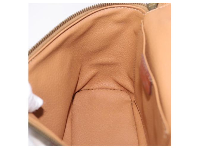 Céline CELINE Macadam Canvas Vanity Handtasche PVC Leather 2way Brown Gold Auth ep16269 Braun Golden - Ansicht 25