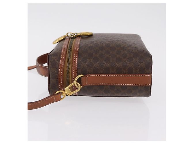 Céline CELINE Macadam Canvas Vanity Handtasche PVC Leather 2way Brown Gold Auth ep16269 Braun Golden - Ansicht 4