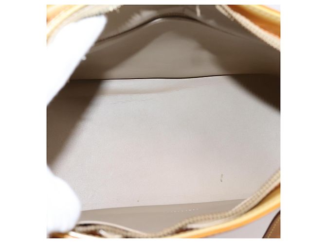 LOUIS VUITTON Monogram Vernis Houston Hand Bag Beige M91004 LV Auth ep16235 - view 11