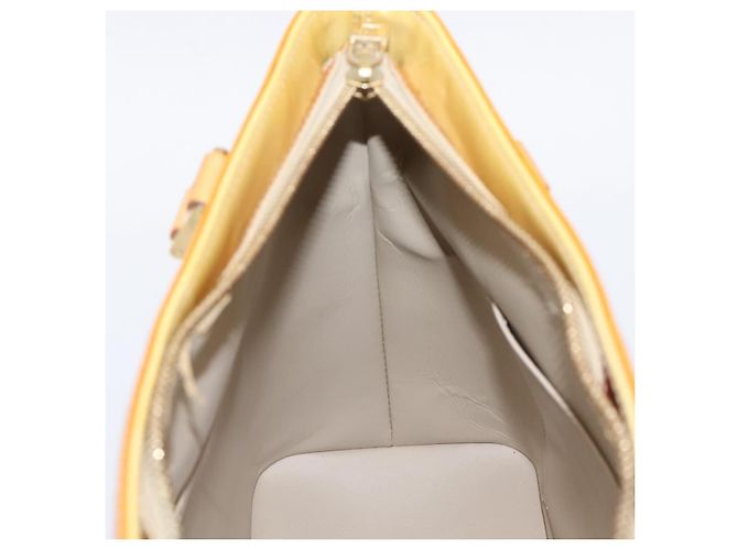 LOUIS VUITTON Monogram Vernis Houston Hand Bag Beige M91004 LV Auth ep16235 - view 18