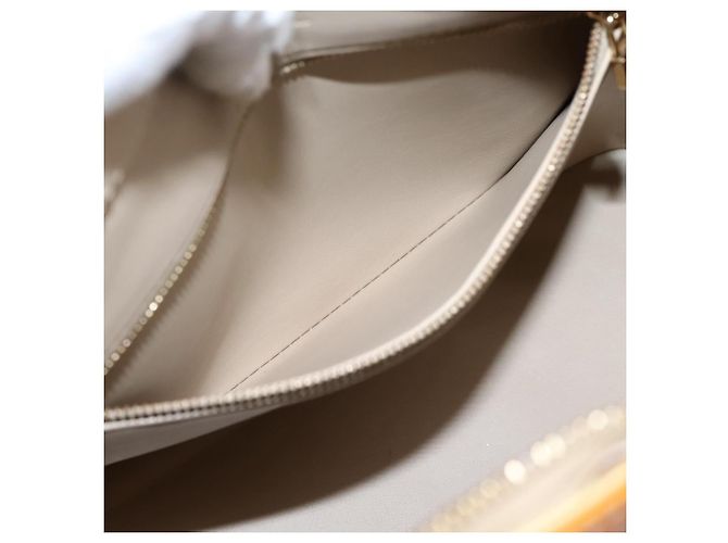 LOUIS VUITTON Monogram Vernis Houston Hand Bag Beige M91004 LV Auth ep16235 - view 21