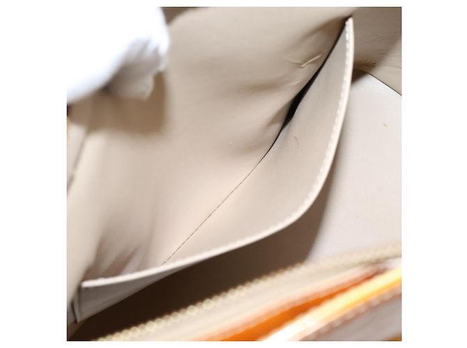 LOUIS VUITTON Monogram Vernis Houston Hand Bag Beige M91004 LV Auth ep16235 - view 22