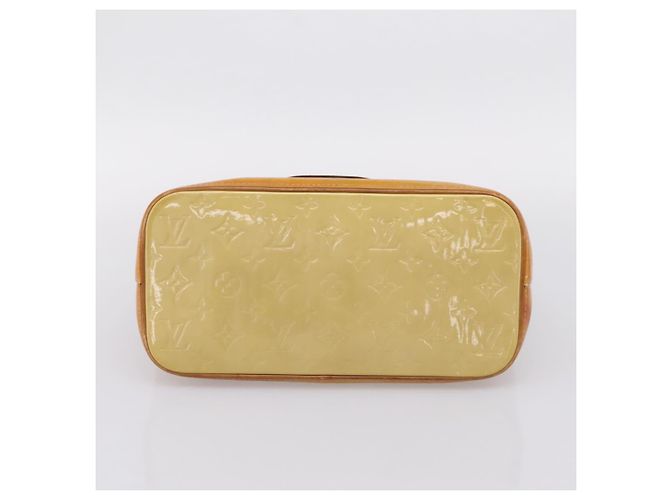 LOUIS VUITTON Monogram Vernis Houston Hand Bag Beige M91004 LV Auth ep16235 - view 5