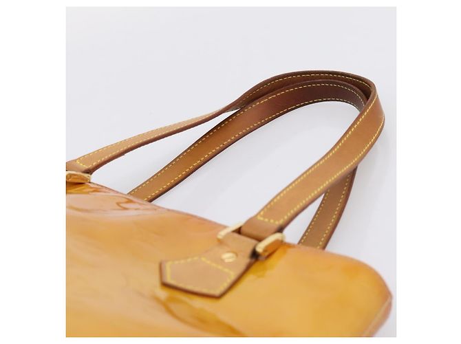 LOUIS VUITTON Monogram Vernis Houston Hand Bag Beige M91004 LV Auth ep16235 - view 8