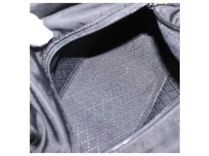 Borsa a mano GUCCI Bamboo Nylon Nero Argento 000 1014 0575 Auth ep16141 - vista 11