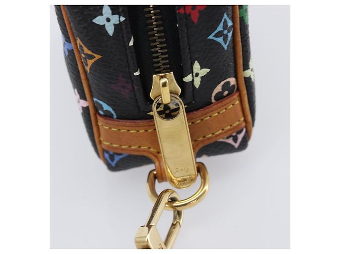 LOUIS VUITTON Monogram Multicolor Trousse Wapity Pouch Black M58034 Auth 206275A Nero - vista 10