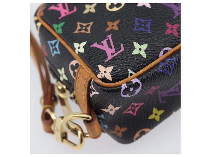 LOUIS VUITTON Monogram Multicolor Trousse Wapity Pouch Black M58034 Auth 206275A Nero - vista 14