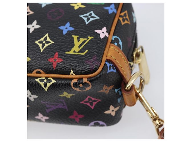 LOUIS VUITTON Monogram Multicolor Trousse Wapity Pouch Black M58034 Auth 206275A Nero - vista 15