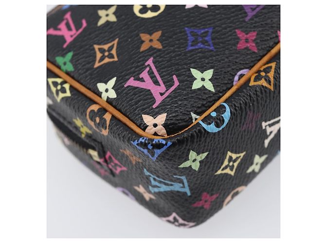 LOUIS VUITTON Monogram Multicolor Trousse Wapity Pouch Black M58034 Auth 206275A Nero - vista 16