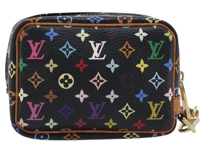 LOUIS VUITTON Monogram Multicolor Trousse Wapity Pouch Black M58034 Auth 206275A Nero - vista 2