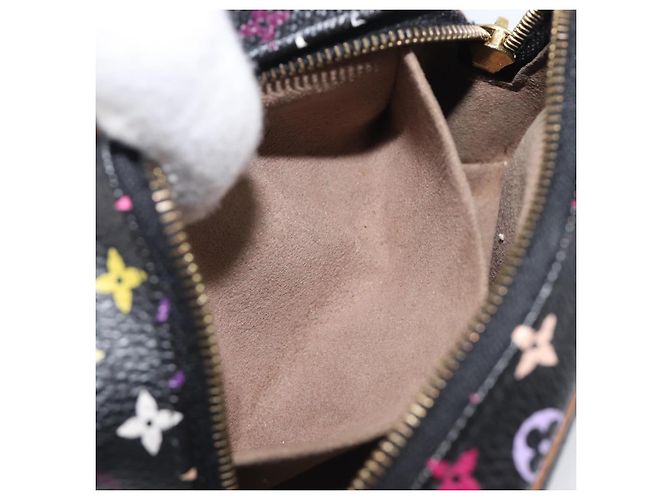 LOUIS VUITTON Monogram Multicolor Trousse Wapity Pouch Black M58034 Auth 206275A Nero - vista 20