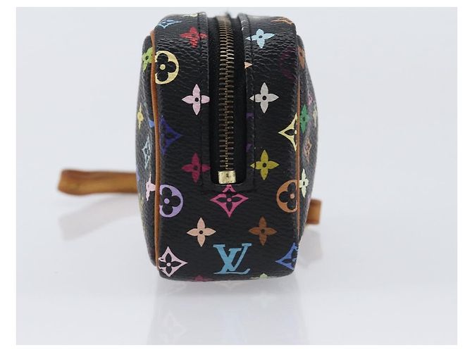LOUIS VUITTON Monogram Multicolor Trousse Wapity Pouch Black M58034 Auth 206275A Nero - vista 3