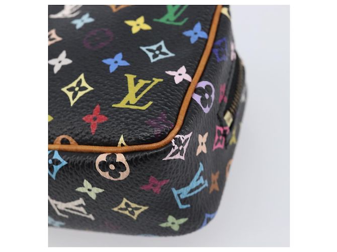 LOUIS VUITTON Monogram Multicolor Trousse Wapity Pouch Black M58034 Auth 206275A Nero - vista 7