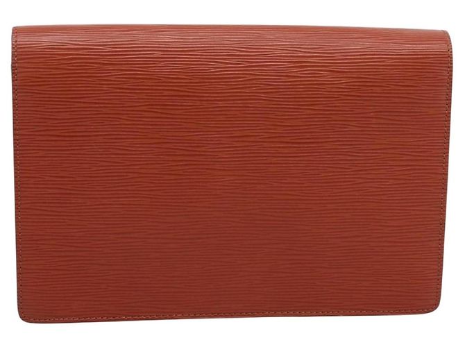 LOUIS VUITTON Epi Serie Dragonne Hand Bag Brown M52618 LV Auth ep16187A Marrone - vista 2