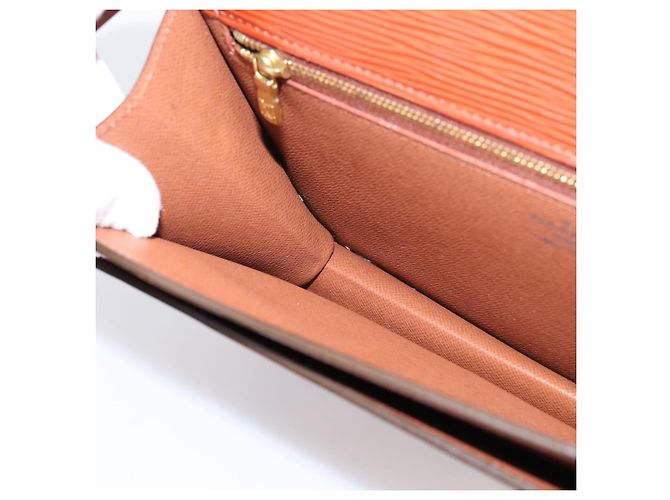 LOUIS VUITTON Epi Serie Dragonne Hand Bag Brown M52618 LV Auth ep16187A Marrone - vista 20