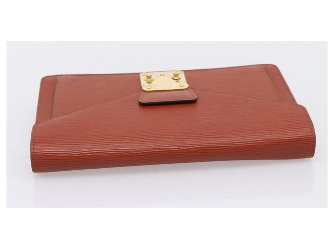 LOUIS VUITTON Epi Serie Dragonne Hand Bag Brown M52618 LV Auth ep16187A Marrone - vista 5