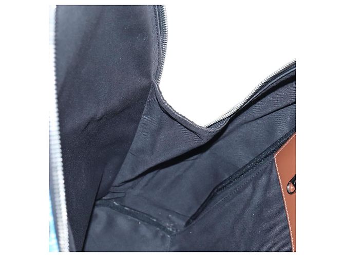 BURBERRY Monogram Summer Rucksack PVC Canvas Blue Silver Auth 202677M Silber Blau - Ansicht 27