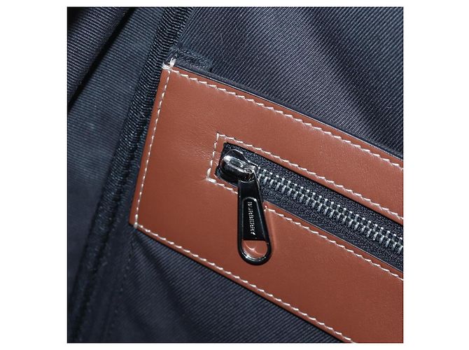 BURBERRY Monogram Summer Rucksack PVC Canvas Blue Silver Auth 202677M Silber Blau - Ansicht 28
