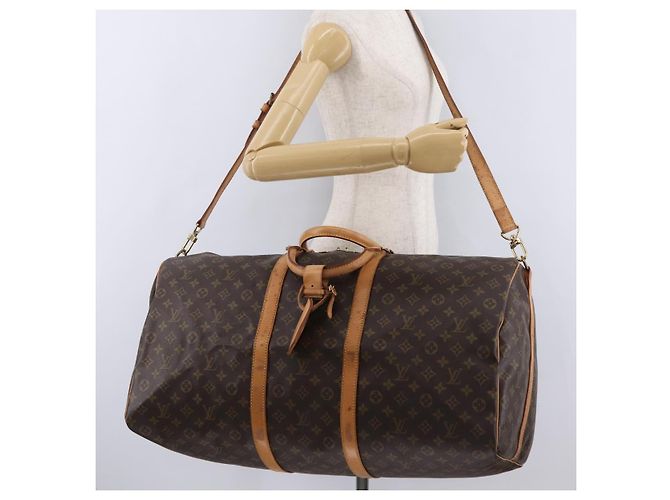 LOUIS VUITTON Monogram Keepall Bandouliere 60 Boston Bag M41412 LV Auth ka6301 Monograma - vista 32