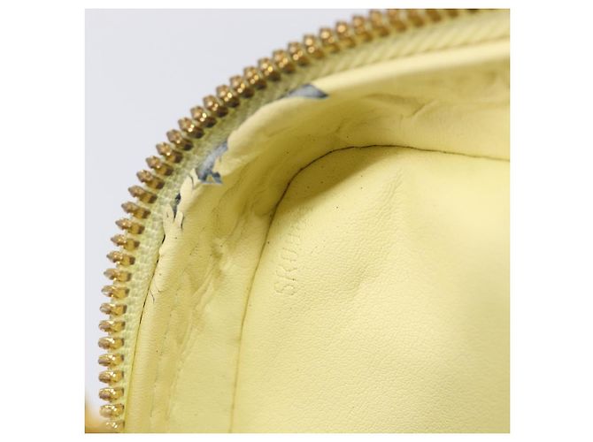 Bolso LOUIS VUITTON Monogram Vernis Wooster Lime Yellow M91075 LV Auth gh2361A Dorado - vista 12