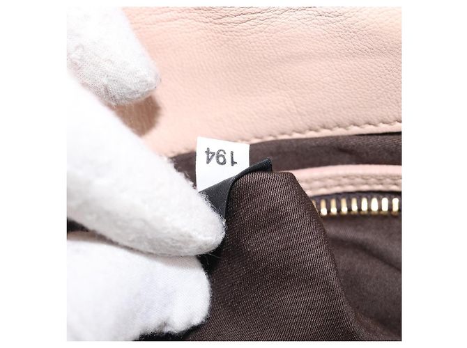 Borsa a tracolla Miu Miu Matelassé Pelle Rosa Oro Auth bs37375 D'oro - vista 11