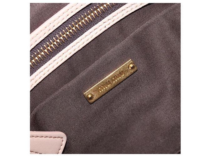Borsa a tracolla Miu Miu Matelassé Pelle Rosa Oro Auth bs37375 D'oro - vista 19