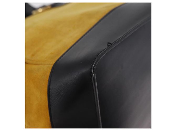 Céline CELINE Tote Bag Suede Yellow Gold Auth ka6374 Golden Gelb - Ansicht 15