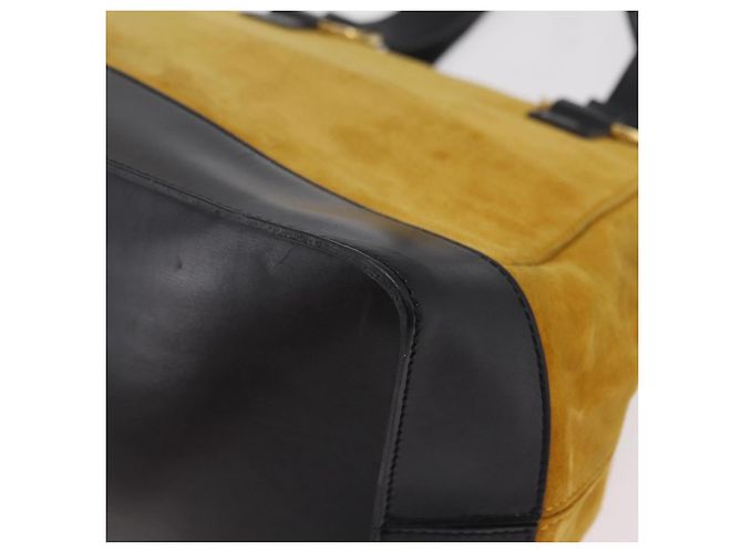 Céline CELINE Tote Bag Suede Yellow Gold Auth ka6374 Golden Gelb - Ansicht 16