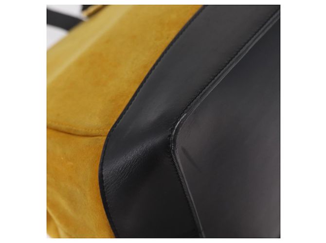Céline CELINE Tote Bag Suede Yellow Gold Auth ka6374 Golden Gelb - Ansicht 17