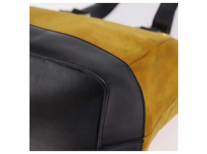 Céline CELINE Tote Bag Suede Yellow Gold Auth ka6374 Golden Gelb - Ansicht 18