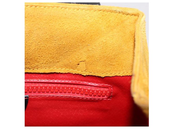 Céline CELINE Tote Bag Suede Yellow Gold Auth ka6374 Golden Gelb - Ansicht 20