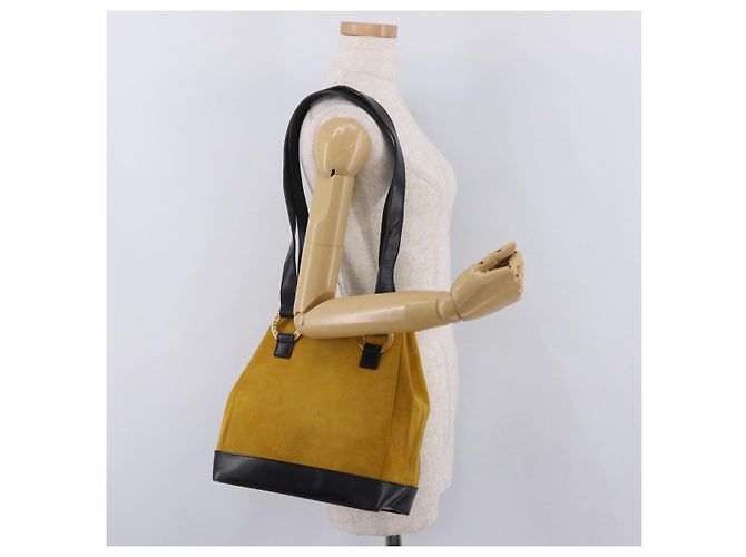 Céline CELINE Tote Bag Suede Yellow Gold Auth ka6374 Golden Gelb - Ansicht 25