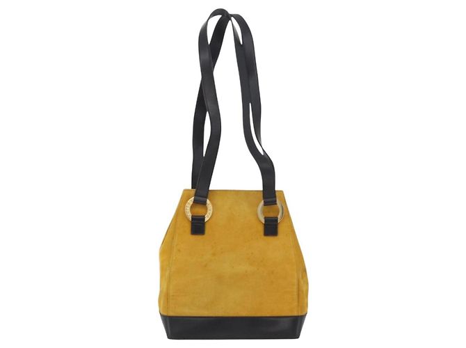 Céline CELINE Tote Bag Suede Yellow Gold Auth ka6374 Golden Gelb - Ansicht 3