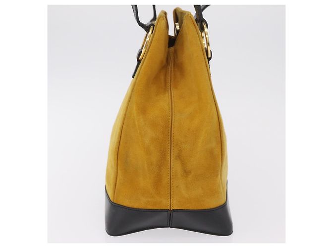 Céline CELINE Tote Bag Suede Yellow Gold Auth ka6374 Golden Gelb - Ansicht 5
