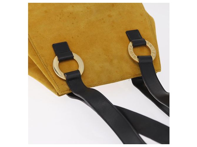 Céline CELINE Tote Bag Suede Yellow Gold Auth ka6374 Golden Gelb - Ansicht 8