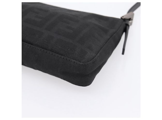 FENDI Zucca Canvas Accessory Pouch Black Silver 8BR041 Auth mr3012V Silvery - view 14