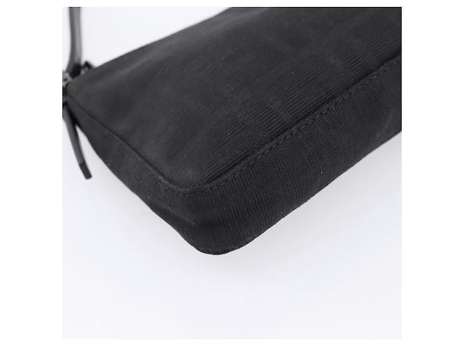FENDI Zucca Canvas Accessory Pouch Black Silver 8BR041 Auth mr3012V Silvery - view 15