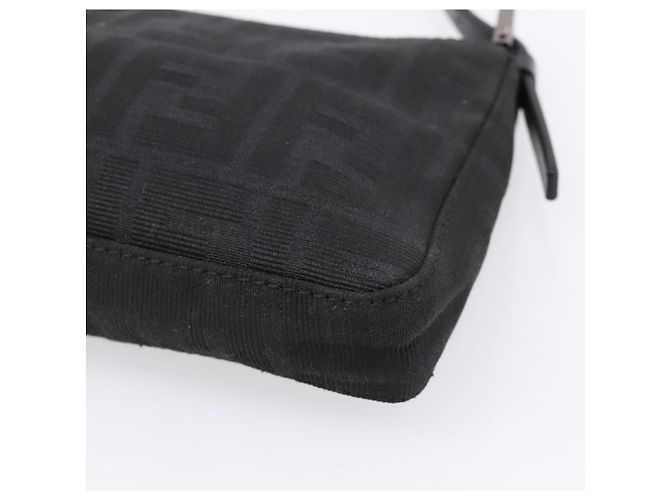 FENDI Zucca Canvas Accessory Pouch Black Silver 8BR041 Auth mr3012V Silvery - view 16