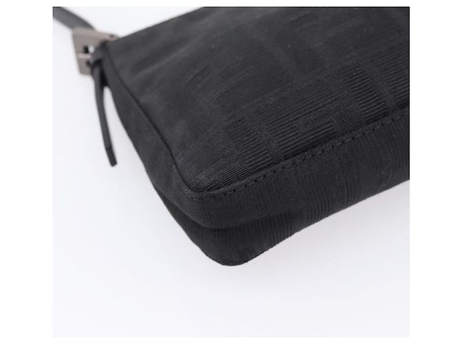 FENDI Zucca Canvas Accessory Pouch Black Silver 8BR041 Auth mr3012V Silvery - view 17