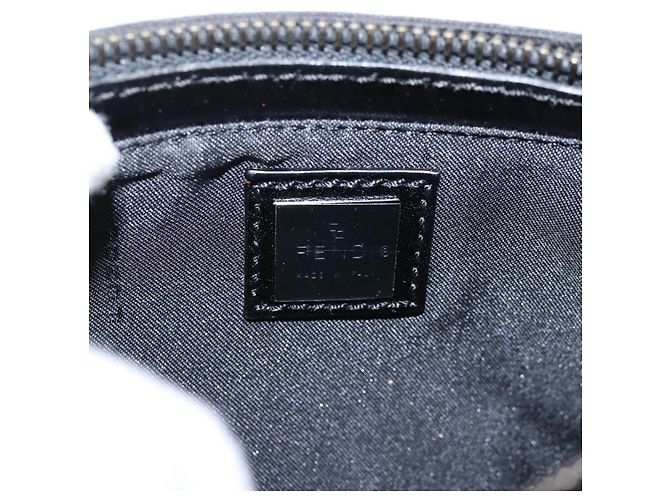 FENDI Zucca Canvas Accessory Pouch Black Silver 8BR041 Auth mr3012V Silvery - view 18