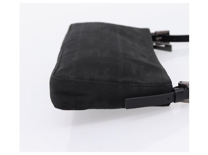 FENDI Zucca Canvas Accessory Pouch Black Silver 8BR041 Auth mr3012V Silvery - view 4