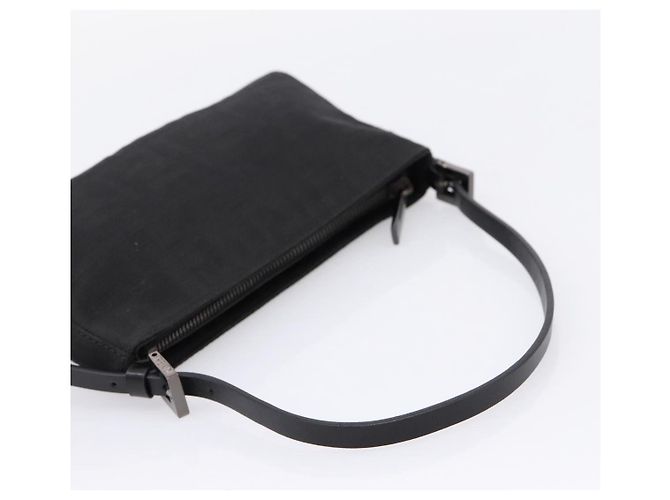 FENDI Zucca Canvas Accessory Pouch Black Silver 8BR041 Auth mr3012V Silvery - view 7