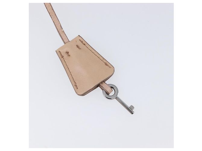 Bolso de hombro PRADA de piel beige plata Auth ep16017 - vista 12