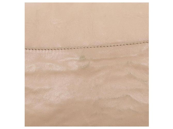 Bolso de hombro PRADA de piel beige plata Auth ep16017 - vista 23