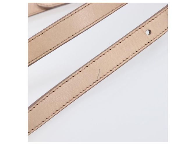 Bolso de hombro PRADA de piel beige plata Auth ep16017 - vista 8