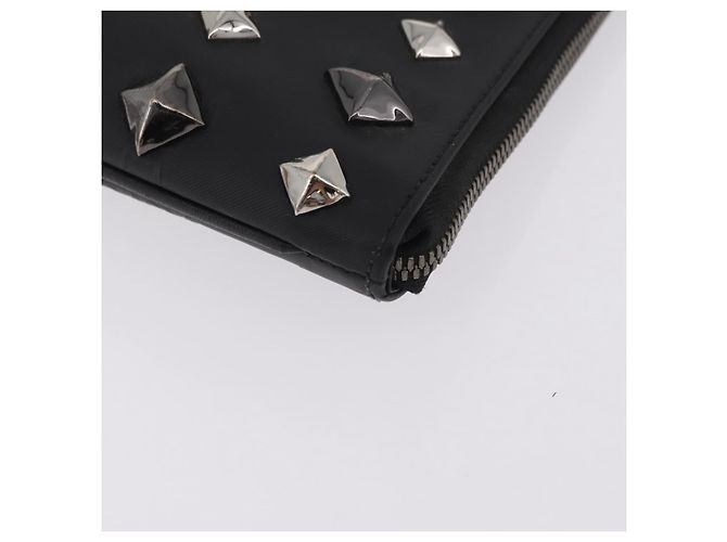 Borsa a pochette MCM Vicetos PVC Leather Black Silver Auth mr3058 Nero Argento - vista 14